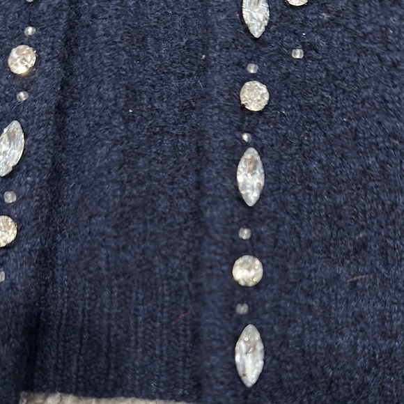 Abercrombie & Fitch Navy Cardigan with Embellishments - Picture 2 of 5